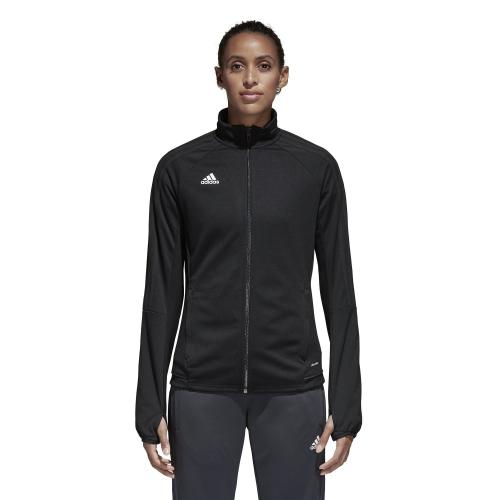 adidas Womens Tiro 17 Training Jacket Black/White XL