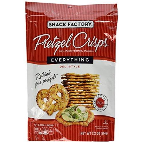 Snack Factory Pretzel Crisps Everything 7.2-Ounce (Pack of 6)