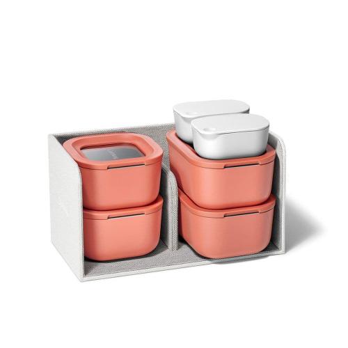 Mini 11 Piece Perracotta Food Storage Set with Storage