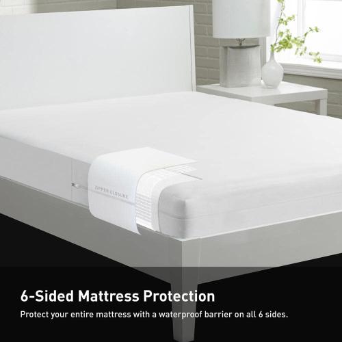 Stretchwick Mattress Skin Polyester Water Resistant and Hypoallergenic Mattress Encasement - King