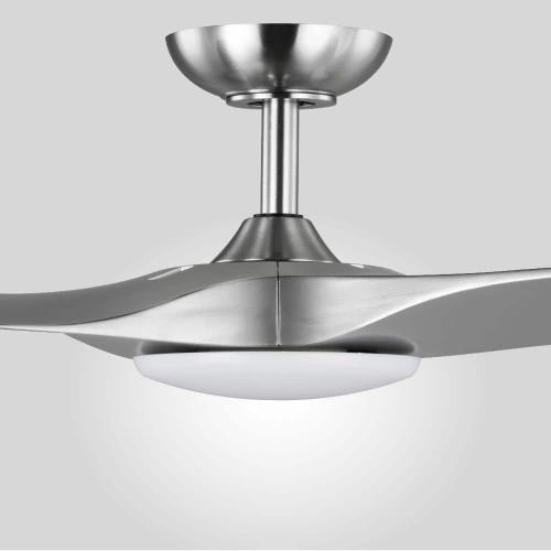 Gossamer 60 in. Integrated LED Indoor Brushed Nickel Ceiling Fan with Remote Control and White Color Changing Light Kit