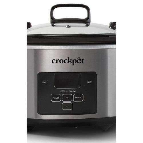 4-qt. Stainless Steel Cook and Carry Programmable Slow Cooker