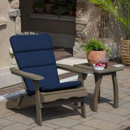 Size 20 in. x 45.5 in. Sapphire Blue Leala Outdoor Adirondack Chair Cushion