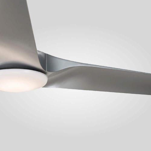 Gossamer 60 in. Integrated LED Indoor Brushed Nickel Ceiling Fan with Remote Control and White Color Changing Light Kit