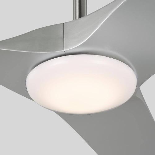 Gossamer 60 in. Integrated LED Indoor Brushed Nickel Ceiling Fan with Remote Control and White Color Changing Light Kit