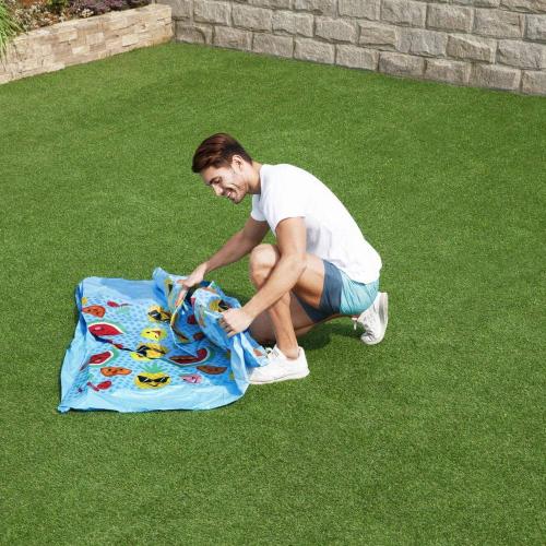 8 ft. x 8 ft. Round 20 in. Deep Above Ground Kiddie Pool with Shaded Canopy