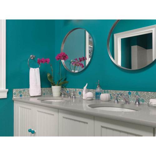 Cassidy 8 in. Widespread 2-Handle Bathroom Faucet with Metal Drain Assembly in Chrome (Handles Not Included)