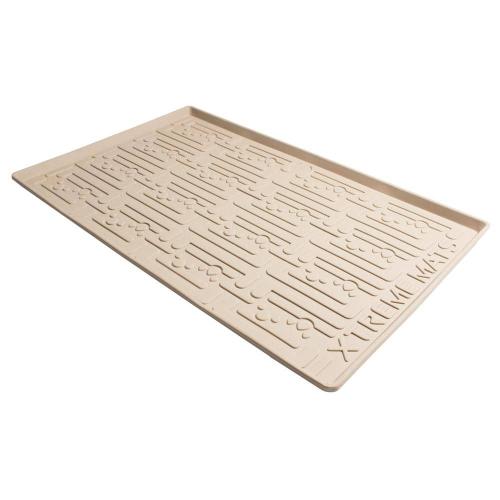 34 in. x 19 in. Beige Bathroom Vanity Depth Under Sink Cabinet Mat Drip Tray Shelf Liner