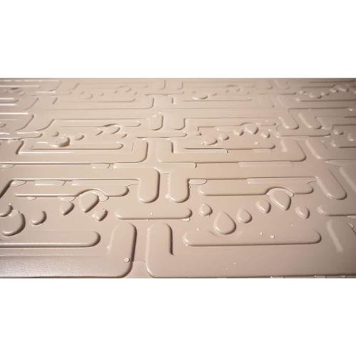 34 in. x 19 in. Beige Bathroom Vanity Depth Under Sink Cabinet Mat Drip Tray Shelf Liner