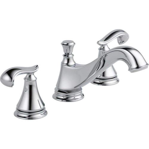 Cassidy 8 in. Widespread 2-Handle Bathroom Faucet with Metal Drain Assembly in Chrome (Handles Not Included)