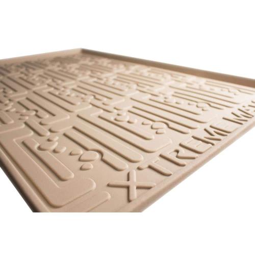 34 in. x 19 in. Beige Bathroom Vanity Depth Under Sink Cabinet Mat Drip Tray Shelf Liner