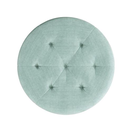 Sophia Aqua Blue Fabric Vanity Stool