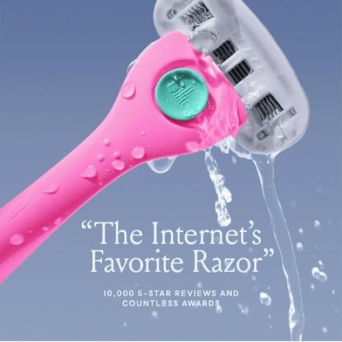 Billie Women’s Razor 5-Blade Razor Cartridge Refills, 4 Ct