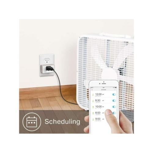 Kasa Smart WiFi Plug Lite by TP-Link (2-Pack) -12 Amp & Reliable Wifi Connection, Compact Design, No Hub Required, Works With Alexa Echo & Google Assistant (HS103P2), White
