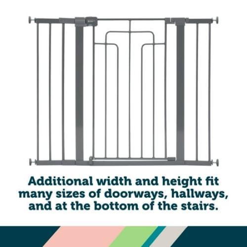 Safety 1ˢᵗ Contemporary Tall-and-Wide Gate, Grey