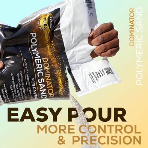 DOMINATOR 40 Lb. Titanium Gray Polymeric Sand, Premium, High-Performance Paver Joint Sand with Ceramic Flex