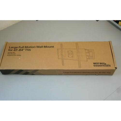 BestBuy essentials Full Motion TV Wall Mount for 47–84 TVs - Black (3B)