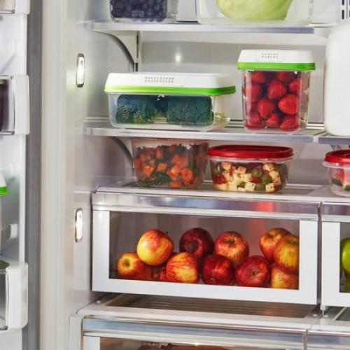 Set of 2 Color Green Rubbermaid Clear Plastic Dishwasher Safe Strawberry Food Storage Container (2 Count)