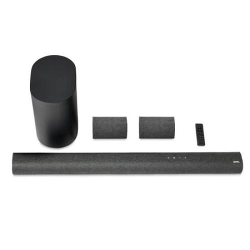 onn. 5.1.2 Surround Soundbar with Dolby Atmos,Wireless Subwoofer and True Wireless Satellite Speakers, 42