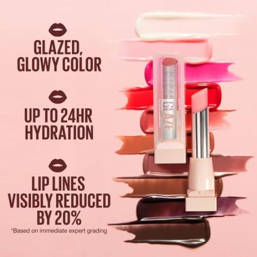 Maybelline Lifter Glaze Oil Balm with Hydrating Oil Blend, Latte Crush, 0.1 oz