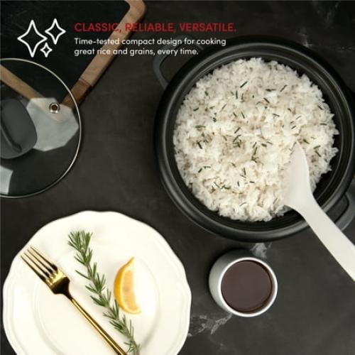 AROMA® 6-Cup (Cooked) / 1.5Qt. Rice & Grain Cooker, White, New, ARC-743G