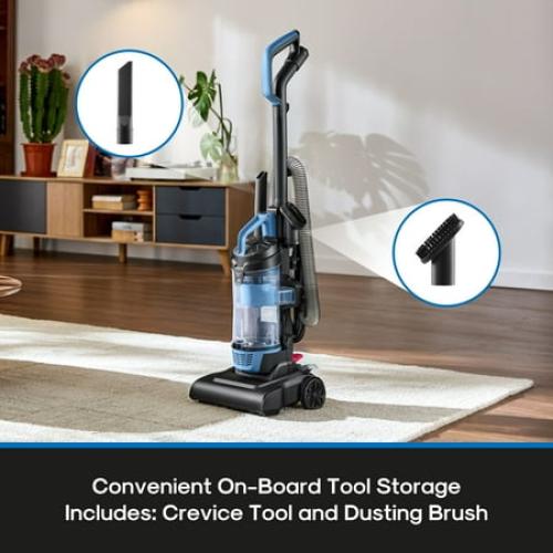 Mainstays Lightweight Bagless Upright Vacuum Cleaner with Brush and Crevice Tool