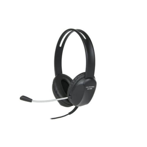 Cyber Acoustics Stereo Headset w/ Single Plug, Black