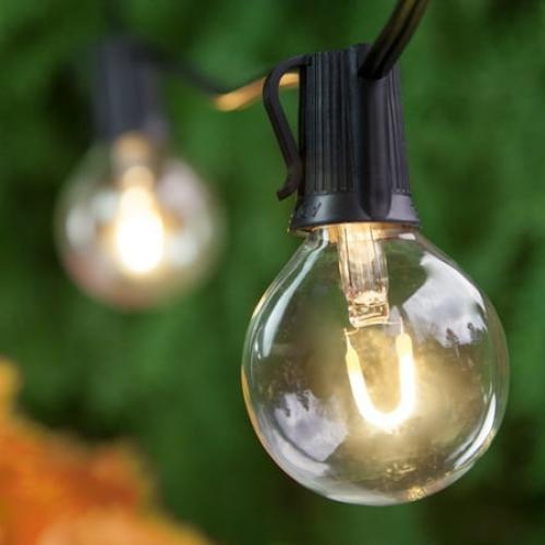 Better Homes & Gardens 24ft LED Globe String Lights, 12 Bulbs, Indoor/Outdoor, Warm White, 1 Count