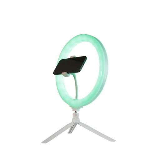 Vivitar 12 Full Color 3D Ring Light with Tripod and Adjustable Ball Head, Black