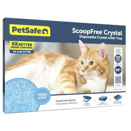 PetSafe ScoopFree Crystal Replacement Fresh Scent Litter Tray, Easy Cleanup, 1-Pack