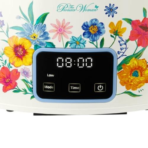 The Pioneer Woman 6-Quart Portable Slow Cooker With Touchscreen Control‼️may come with missing or broken pieces ‼️and stains