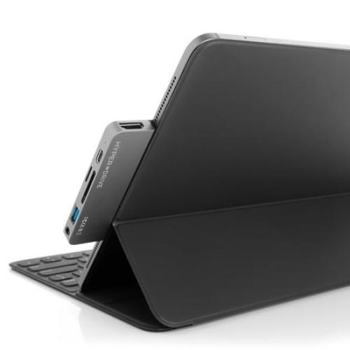 HyperDrive 6-in-1 USB-C Hub for iPad Pro/Air, Gray