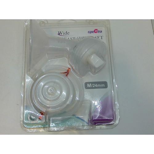 Spectra - Wide Breast Shield Set for Breast Milk Pumps - Medium 24mm