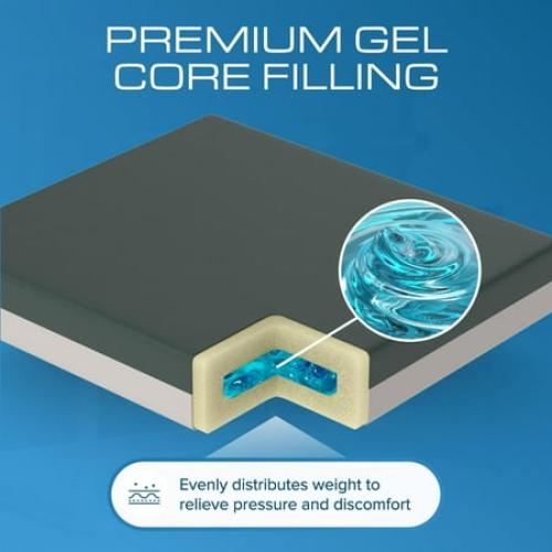 Kolbs Gel Extreme | Wheelchair Cushion Gel Seat Cushion | 3 Inch Thick (16 x 16 x 3)