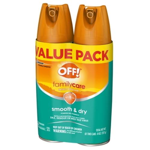 OFF! FamilyCare Mosquito Repellent I, Smooth & Dry, 4 oz, 2 ct