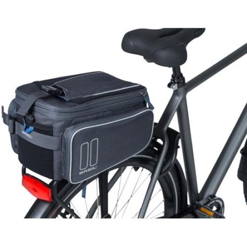 Basil Sport Design Trunk Bag - 7-15L MIK Mount Graphite