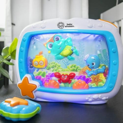 Baby Einstein Sea Dreams Soother Baby Sleep Sound Machine with Remote, Multicolor, Infants Ages 0 months