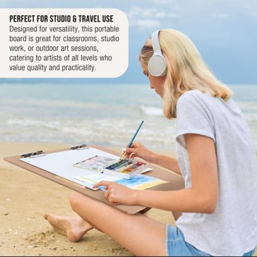 US Art Supply 23x26 Artist Field Sketch Tote Board Drawing Heavy-Duty Clip