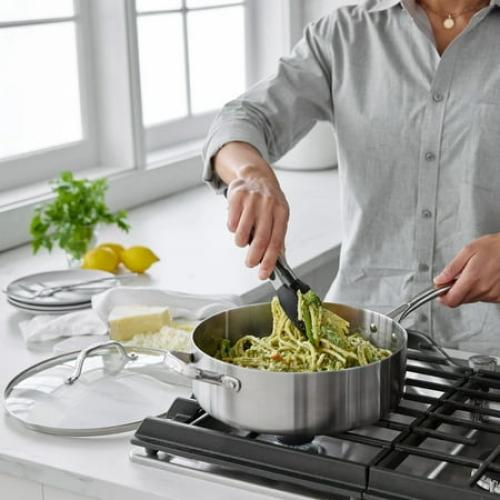GreenPan Superior 5 Quart Stainless Steel Sauté Pan