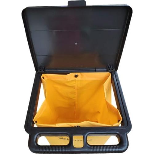 Simpli-Magic Janitorial Cart Commercial Grade Cleaning Cart Rolling Utility Cart, Black