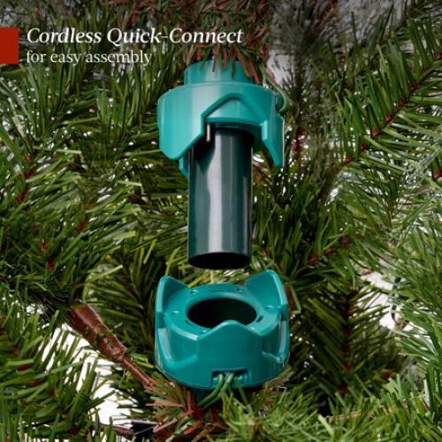 Best Choice Products 7.5ft Pre-Lit Scotch Pine Christmas Tree w/ 1,320 Branch Tips, 450 2-in-1 LED Lights