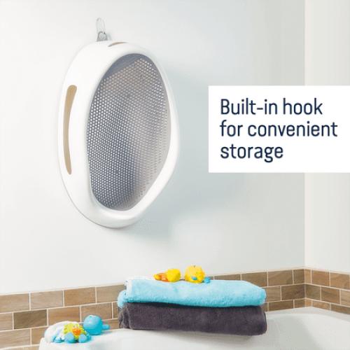 Angelcare Baby Bathtub Support Seat, Ideal for Babies Less than 6 Months Old, Unisex, Gray, 1 Count
