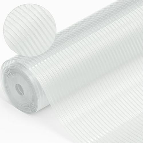GORILLA GRIP Shelf Liner, DuraGuard Ribbed Waterproof Drawer, Cabinet Protection, 12x20, Clear