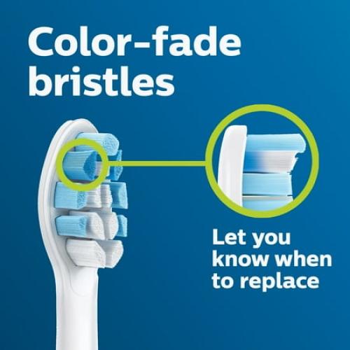 Set of 4 Philips Sonicare Optimal Gum Care Replacement Toothbrush Heads, HX9034/65, Brushsync™ Technology, White 4-pk
