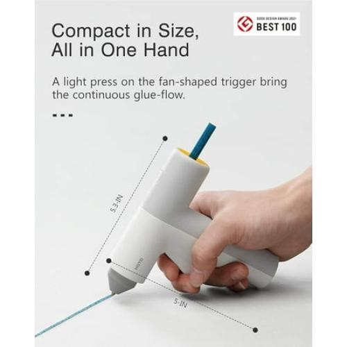 Hoto Cordless Hot Glue Gun with 10 Glue Sticks, Fast Heating, Auto Power-Off, Crafting Tool for Crafts, DIY Arts, Home Repairs