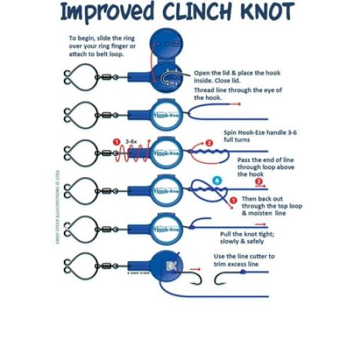 HookEze Fishing Knot Tying Tool (Twin Pack)