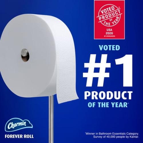 Charmin Toilet Paper Ultra Soft, Forever Roll Refill Rolls, 2-ply Bath Tissue, 3 Count