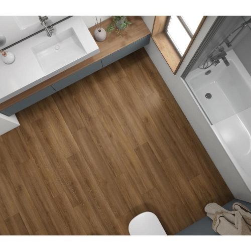 Size 8 mm T x 8 in Kettle Keep Oak 8 mm T x 8 in. W Water Resistant Laminate Wood Flooring (21.3 sqft/case)