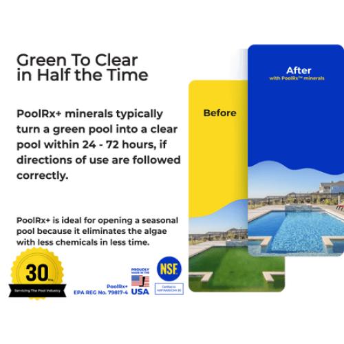 Pool Rx  Black/White 6-Month Swimming Pool Mineral Algicide, 1 Tablet Treats 20k-30k Gallons of water