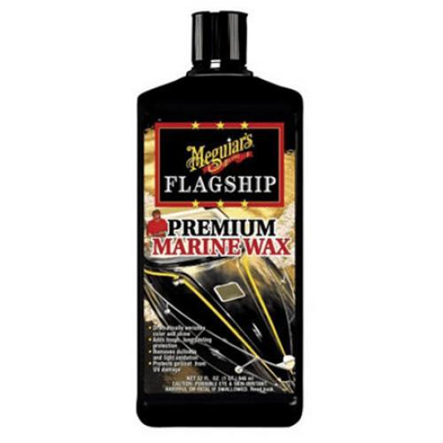 Meguiar's Flagship Premium Marine Wax, Off-White, Liquid - Boat Polish, 32 Oz